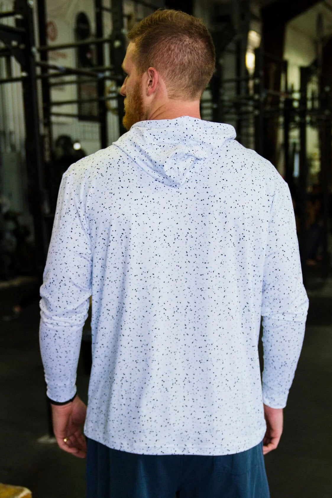 BURLEBO Performance Hoodie - White Speckled