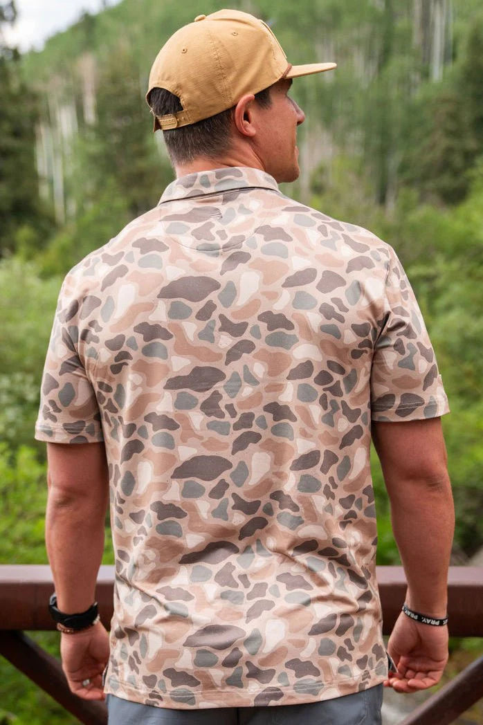 BURLEBO Performance Polo - Pintail Camo