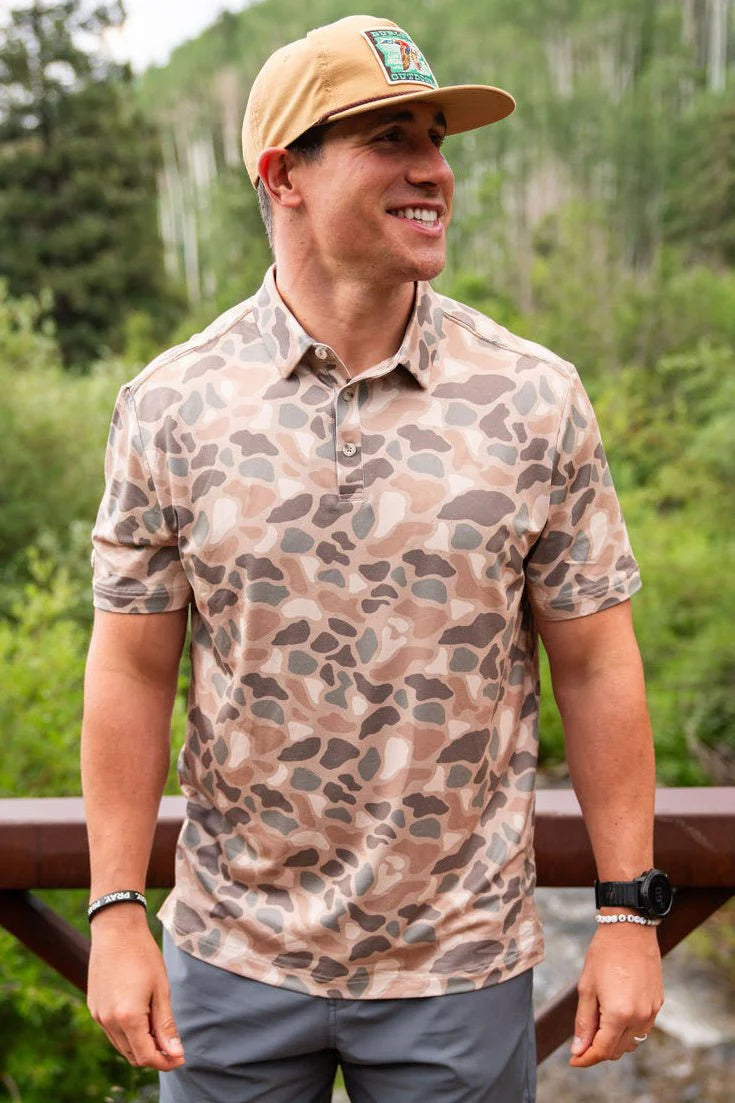 BURLEBO Performance Polo - Pintail Camo