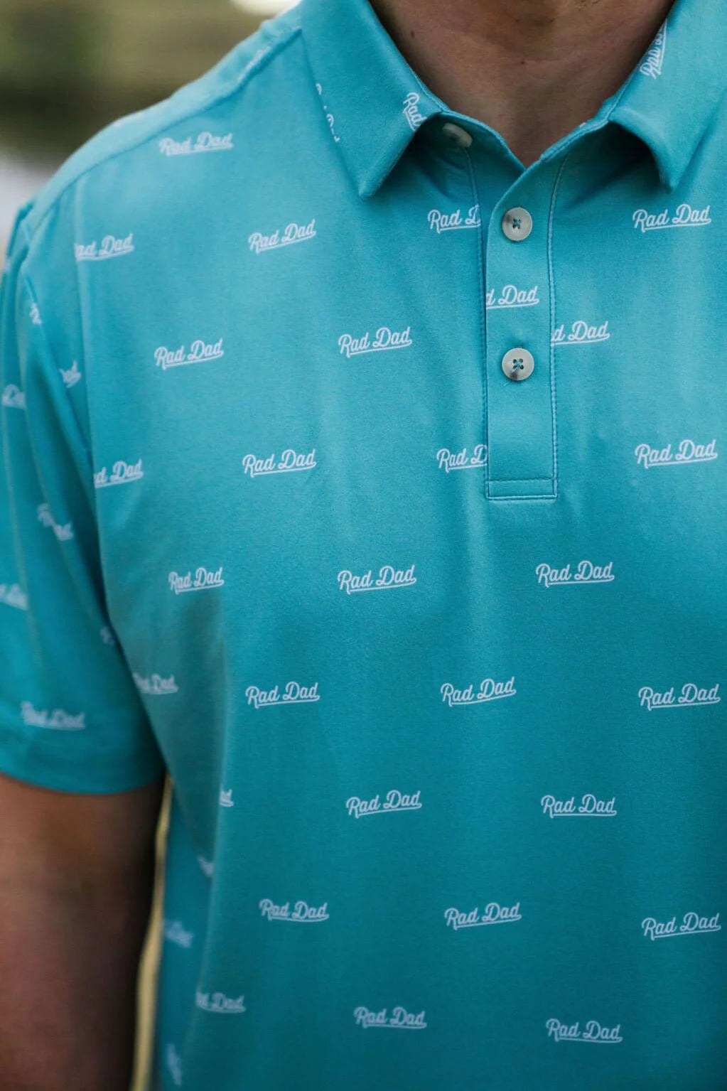 BURLEBO Performance Polo - Rad Dad - Chalky Mint