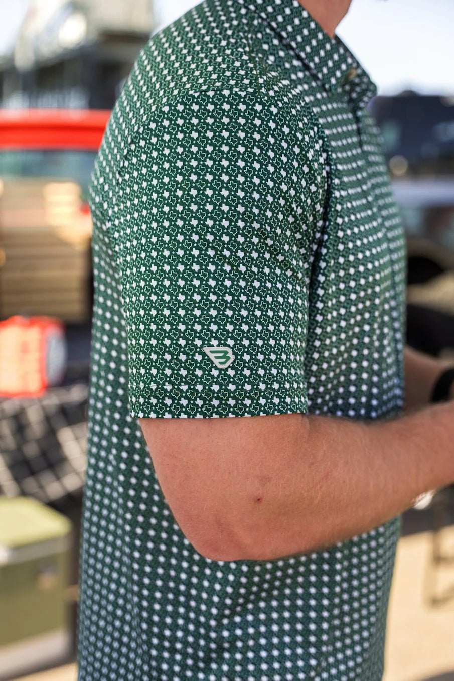 BURLEBO Performance Polo - Texas Green