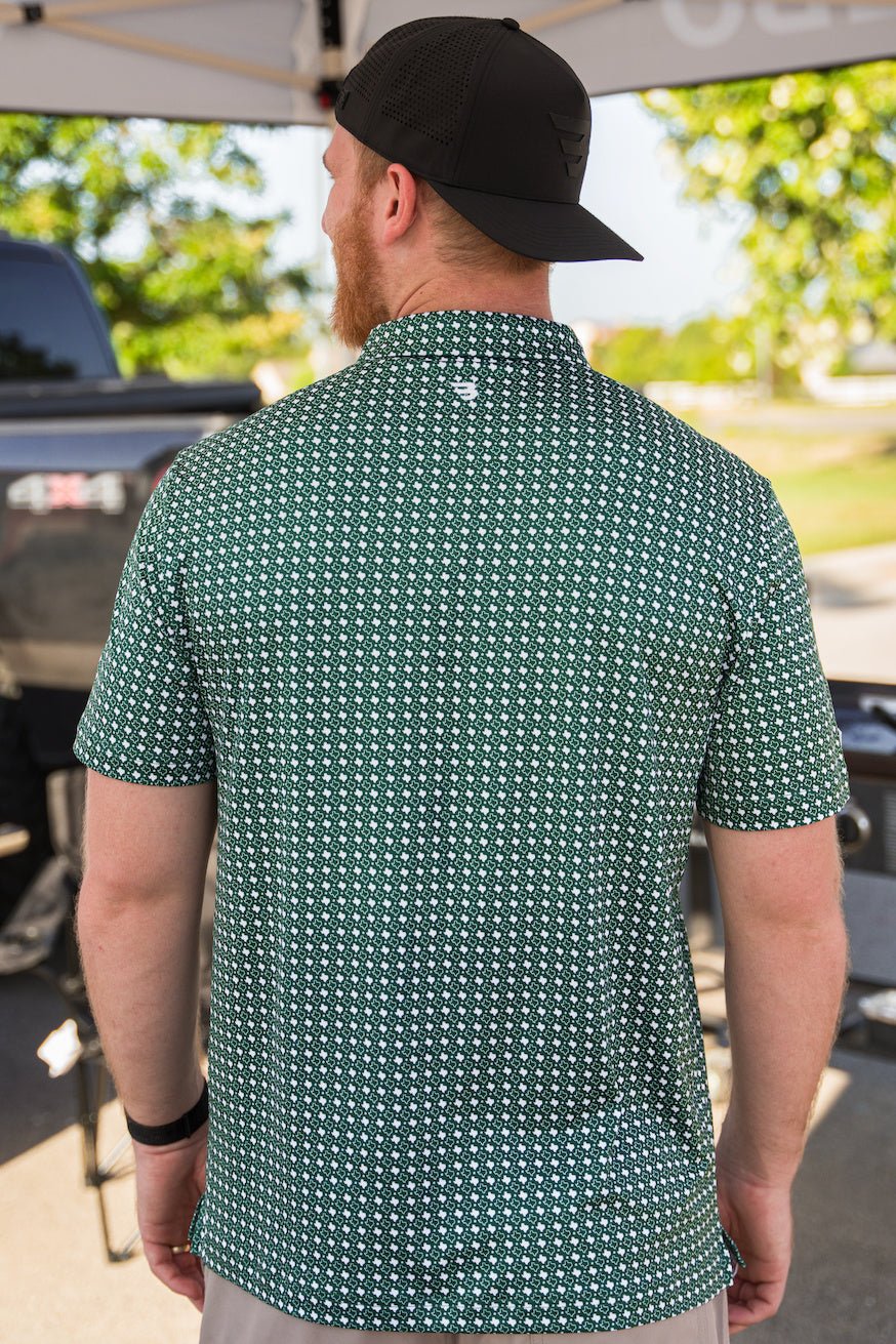 BURLEBO Performance Polo - Texas Green