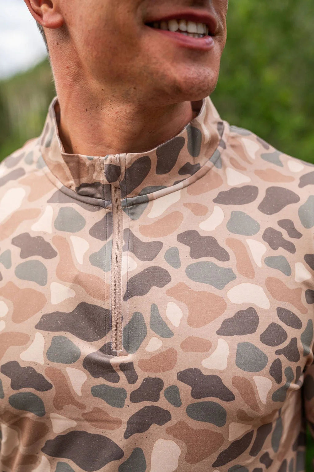 BURLEBO Performance Quarter Zip - Pintail Camo