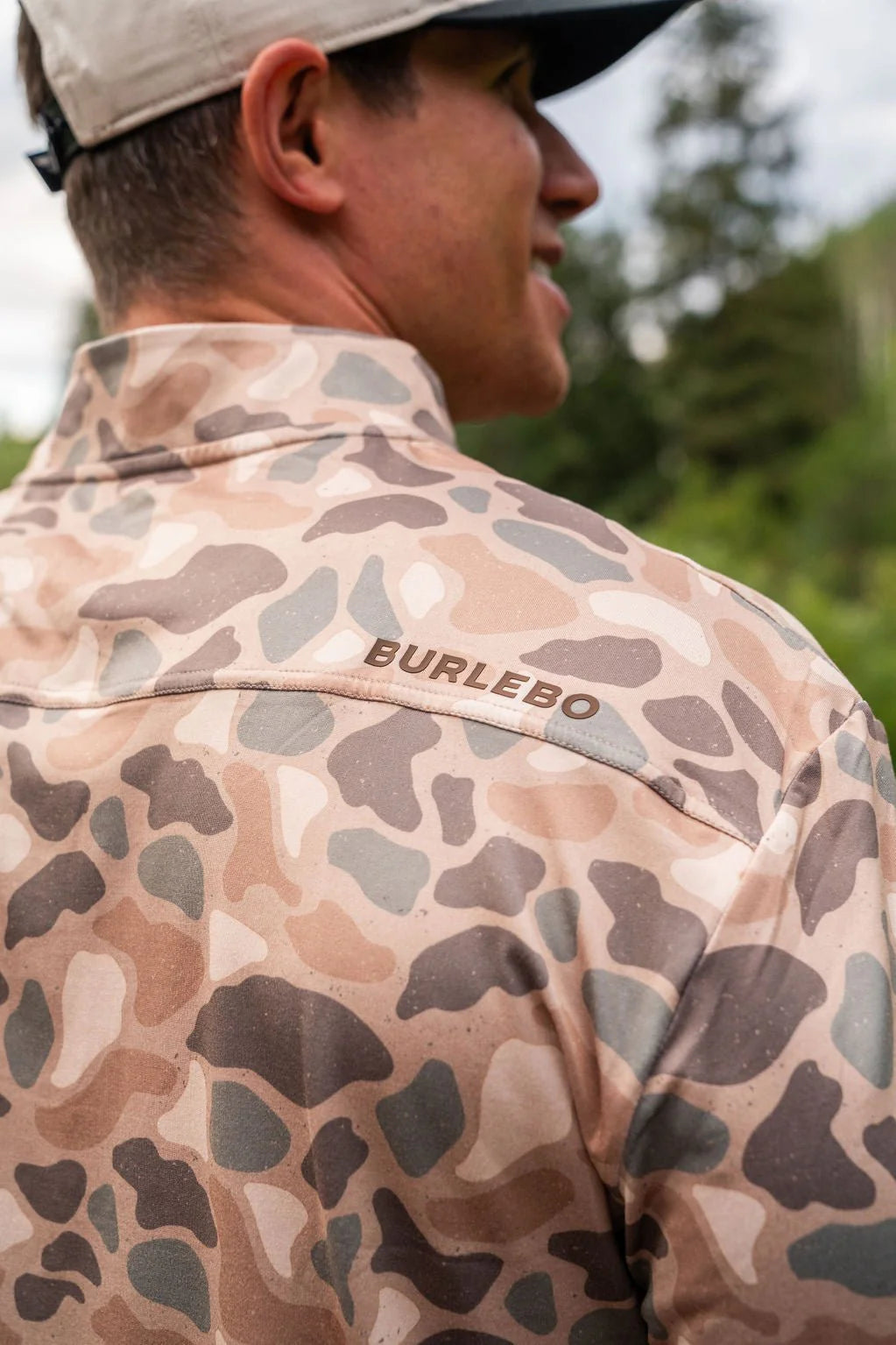 BURLEBO Performance Quarter Zip - Pintail Camo