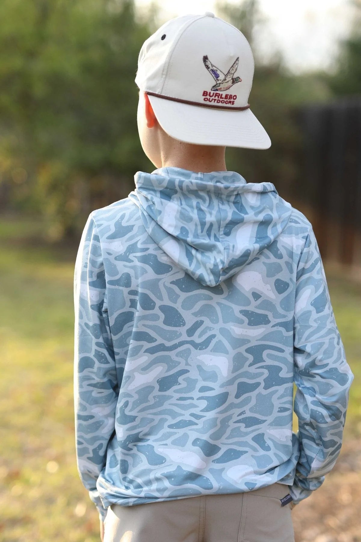 BURLEBO Youth Hoodie - Seaside Camo